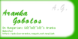 aranka gobolos business card